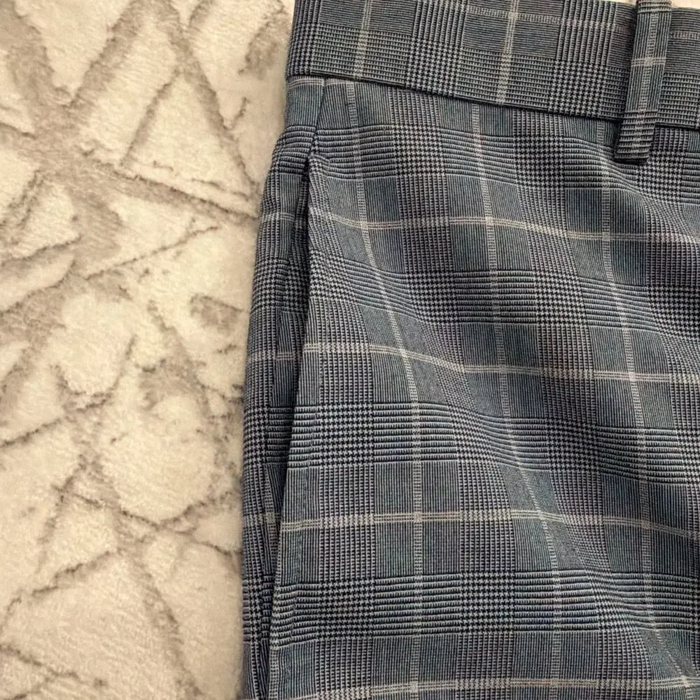 Lauren Ralph Lauren Dress Pants 30x30 Blue Plaid Windowpane‎